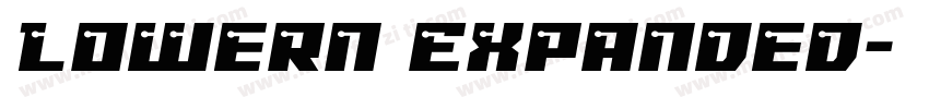 Lowern Expanded字体转换